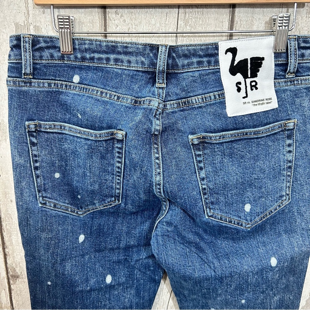 Free People x Sandrine Rose - NWT Polka Dot Skinny Jeans - Picture 7 of 12